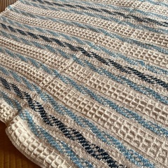 ワッフル織り　カバー　ざっくり　ニット　ファブリック の画像