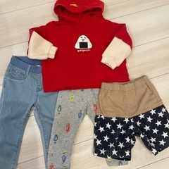 子ども　男の子　服　80-90 まとめて
