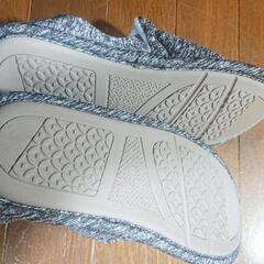 【室内履き マックスバリュ★ Lサイズ 25～26(24.5～25.5？ 冷え防止 裏ボア付き★ちょっと試着のみ 新品】の画像