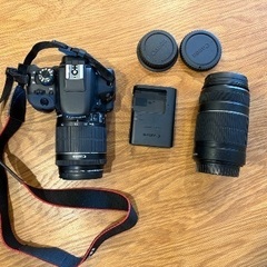 2回のみ使用！Canon EOS Kiss x7ダブルズームキットの画像