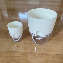 2個　自動給水　鉢　プラスチック　プランター　