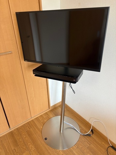 テレビ(Netflix視聴可能)テレビスタンド　ブルーレイ　3点セット