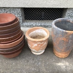 素焼き植木鉢 12個 盆栽 苔玉 ガーデニング　