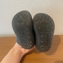 ソックスシューズ　チャコールグレー　12.5cmの画像
