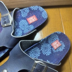 新品　サンダル　メンズ　ネイビー　花柄　メーカー不明の画像
