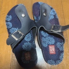 新品　サンダル　メンズ　ネイビー　花柄　メーカー不明の画像