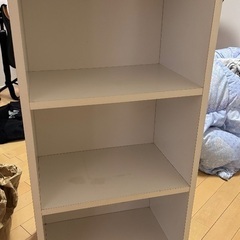 カラーボックス　白の画像