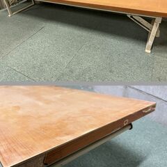 会議テーブル 3台セット ロータイプ 塾 書道教室 幅180cm×奥行45cm×高さ33cm の画像