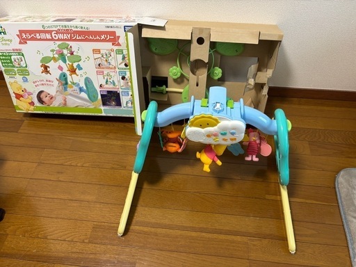 えらべる回転6WAYジムにへんしん【美品】※おまけ 新品未使用電池付き えらべる回転 6WAYジムにへんしんメリー プラス専用