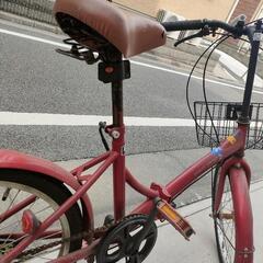  20インチ折畳み自転車 シマノ６段変速（状態良）の画像
