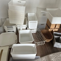 最終値下げ‼️収納ケース27点、蓋6点、ティッシュケース2点