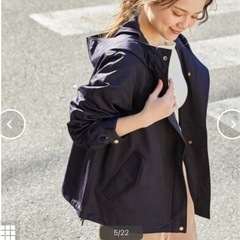 VIS マウンテンパーカー M フード ネイビー　春　アウター ジャケット　ビスの画像