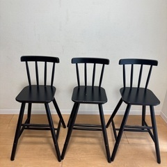 IKEA AGAM ブラック3脚　※3月27日までに引き取ってい...