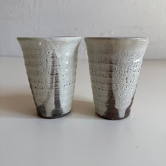 信楽焼 フリーカップ 湯呑み 熱燗 お湯割 陶器 カップ ペア ...