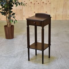 【ヤ4/6終了】≪zyt2043ジ≫ maruni/マルニ木工 コンソールテーブル 幅32cm 高さ75cm 電話台/花台/ナイトテーブル/クラシック/中古家具/宮城県仙台市 70317-07