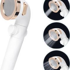 【新品】シャワーヘッド 増圧 高洗浄力 毛穴汚れ除去 手元止水 水圧調整 水量調節の画像