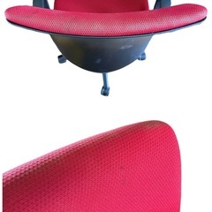 NO.2305【在庫6脚】【2022年製】KOKUYO コクヨ CRS-G532E6 肘掛け付き レッド オフィスチェア 家具 中古の画像
