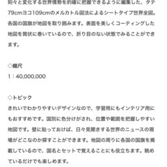 スクリーンマップ 国旗入り世界全図 最新版：2025年4月1日発売の画像