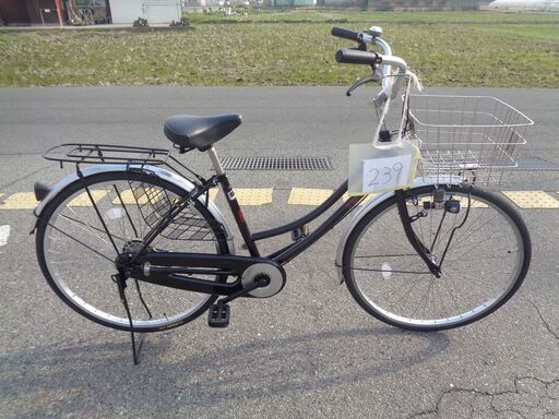 Patio Box 26インチ シングル 軽快車 ママチャリ 黒/銀【239】