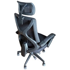 NO.2306 オフィスチェア パソコンチェア ゲーミングチェア ハイバック フットレスト付き 家具 中古の画像