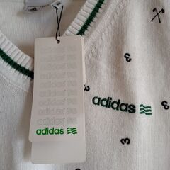 【新品】adidasゴルフ ニットベスト　<メンズ>の画像