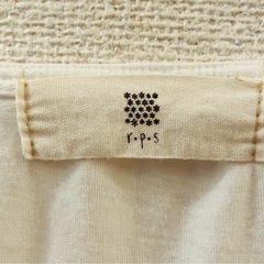 r-p-s レース付きホワイトTシャツの画像