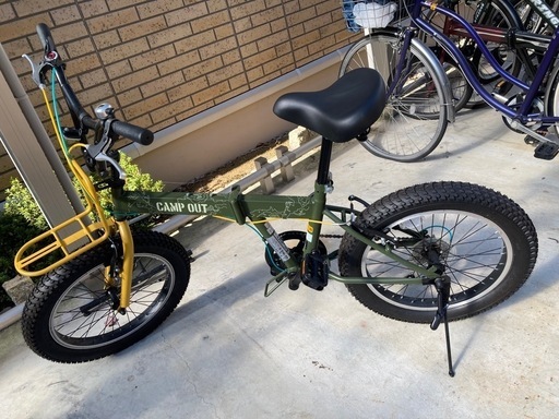 【Jr.マウンテンバイク】美品❗️22インチ　6段変速付　泥除け、前カゴ付　若林自転車　浜大津店　SALE中❗️ Jr.マウンテンバイク】美品❗️22インチ 6段変速付 泥除け、前カゴ付