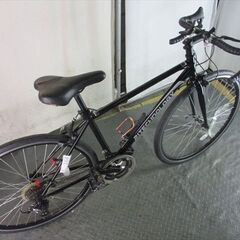 E164 ★ 17800円★整備済み スポーツ中古自転車 ブラック　14段変速　42ｃｍ【ロードバイク】の画像