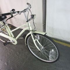 E170　★限定特価★ 中古自転車 アサヒ【26インチ　軽快車　白　LEDダイナモライト 】 入札お待ちしております(*^▽^*)の画像