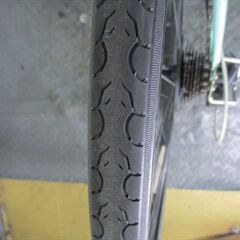 E173　★　13800円★整備済み スポーツ中古自転車 グリーン　７段変速　46ｃｍ【クロスバイク】入札お待ちしております(*^▽^*)の画像