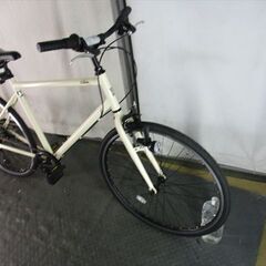 E175　★　27800円★整備済み スポーツ中古自転車 アサヒ　cream　ベージュ　530ｍｍ　美品【クロスバイク】(*^▽^*)の画像