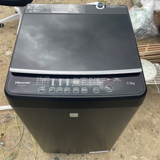 【洗濯機】Hisense HW-G55E7KK 2020年製　9-688