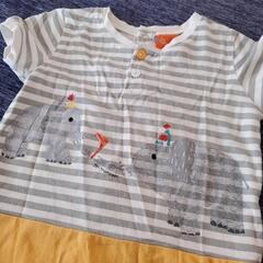 ぞうさん柄 カバーオールの画像