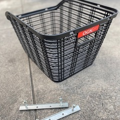 自転車 後ろかご 美品 黒 OGKの画像