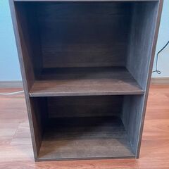 カラーボックス　茶色の画像