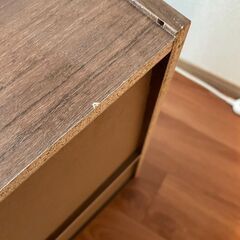 カラーボックス　茶色の画像