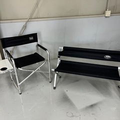 折りたたみ チェア ベンチ セット キャンプ アウトドア　屋外