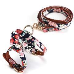 和柄小型犬、猫用ハーネス、リードの画像