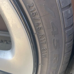 17インチ　タイヤ／ホイール　2本セット中古 
の画像