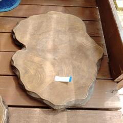 青森ヒバ天然木花台盆栽台置き台飾り台一枚板