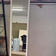全身鏡　ミラー　ホワイト　中古