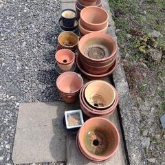 素焼鉢類３８個 不要なので売ります！の画像