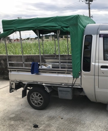値下げ　軽トラック荷台　フレーム　帆セット