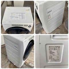 直接引き取り大歓迎‼️SHARP 7.0kg乾燥機付きドラム式洗濯機 ES-S7C-WL 2018年製/J021-05 の画像