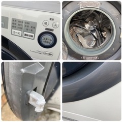 直接引き取り大歓迎‼️SHARP 7.0kg乾燥機付きドラム式洗濯機 ES-S7C-WL 2018年製/J021-05 の画像