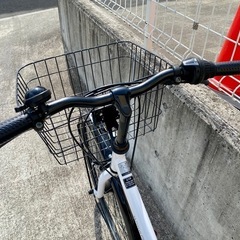 丸石 27インチ 6段変速 中古 自転車 学生 買取 引取 ホワイト の画像