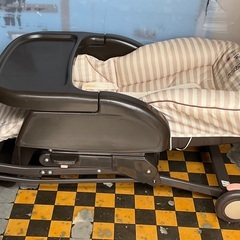 【RKGMC】特価！Aprica/アップリカ/ハイローチェア/ベビーラック/ユラリズム/ EASY WASH/ベアーハグ/手動/中古品 の画像