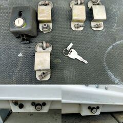 TERZO ﾙｰﾌﾎﾞｯｸｽ 鍵１個 取付金具あり 割れ無し 外装難あり　モデル不明【引き取り限定】の画像