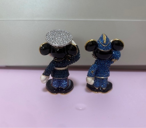 希少品 美品 スワロフスキー ディズニー ミッキーマウス クリスタル
