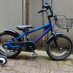 子供用自転車(カゴ補助輪付き)　16インチ